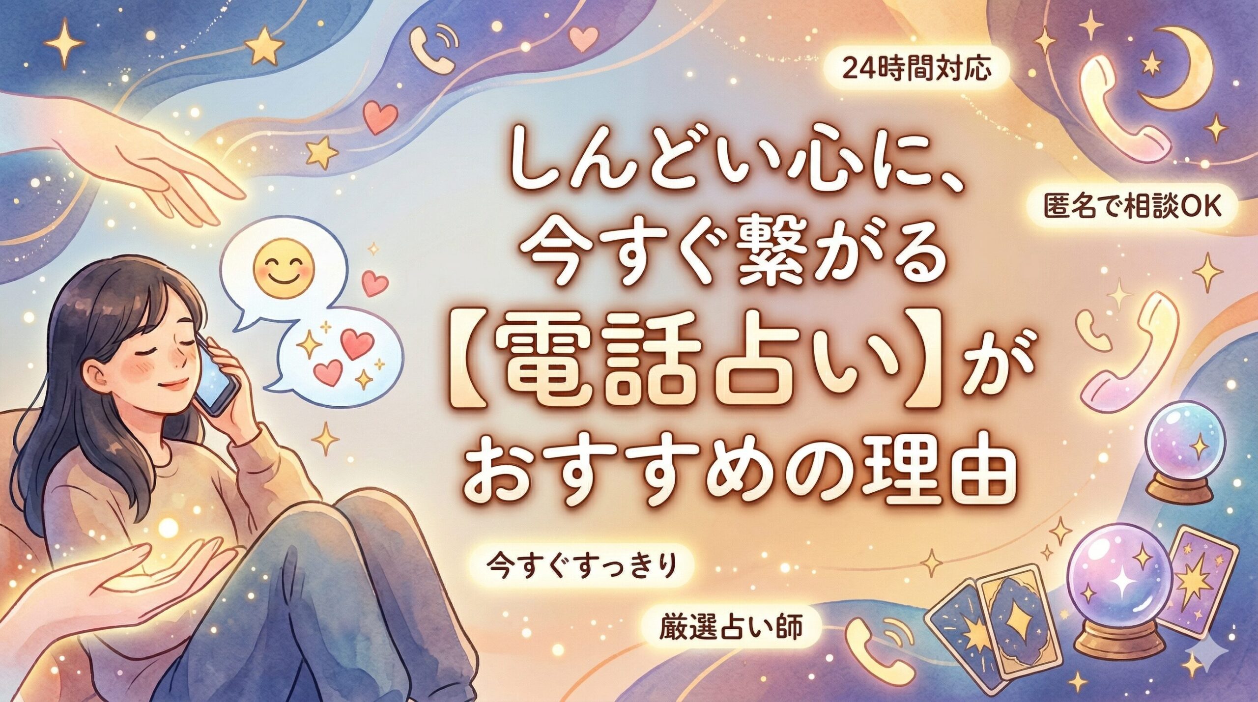 電話占いがおすすめの理由