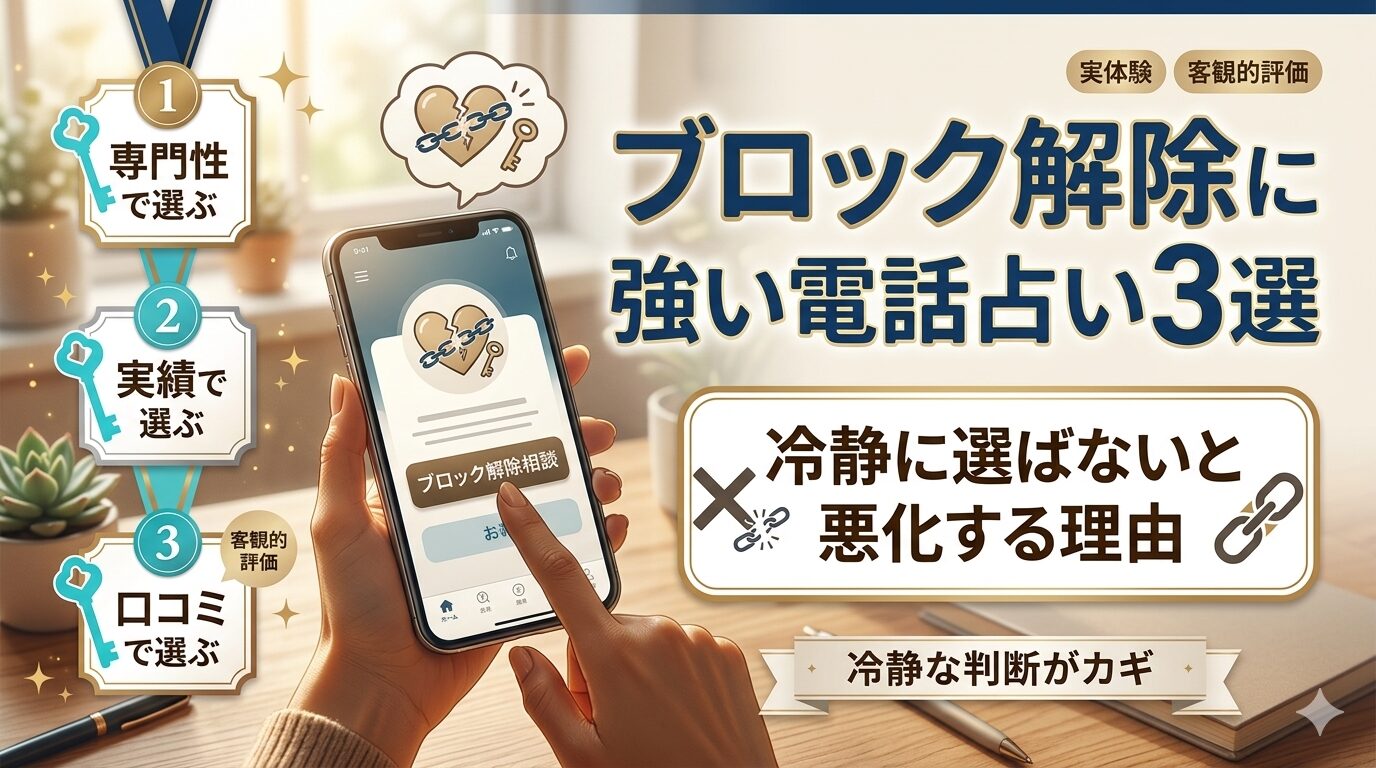 ブロック解除に強い占い